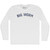 Big Worm Adult Cotton Long Sleeve T-shirt - White