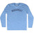 Budapest Adult Tri-Blend Long Sleeve T-shirt - Athletic Blue
