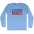 Election Custom Election Two Names And Year Adult Tri-Blend Long Sleeve T-shirt - Athletic Blue