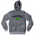 Brazil Punhobol Country Flag Tri-Blend Hoodie - Athletic Grey