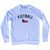 Czech Republic Fistball Country Flag Adult Tri-Blend Sweatshirt - White
