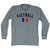 France Fistball Country Flag Adult Tri-Blend Long Sleeve T-shirt - Athletic Grey