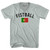 Portugal Fistball Country Flag Adult Tri-Blend V-neck T-shirt - Athletic Cool Grey