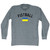 Ukraine Fistball Country Flag Adult Tri-Blend Long Sleeve T-shirt - Athletic Grey