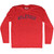 Atletico Adult Tri-Blend Long Sleeve T-shirt - Athletic Red