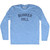 Bunker Hill Adult Tri-Blend Long Sleeve T-shirt - Athletic Blue