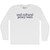 End Cultural Proxy Wars Rage Font Adult Cotton Long Sleeve T-shirt - White