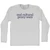 End Cultural Proxy Wars Rage Font Adult Cotton Long Sleeve T-shirt - Grey Heather