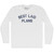Best Laid Plans Adult Cotton Long Sleeve T-shirt - White
