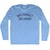 Big Market Delusion Adult Tri-Blend Long Sleeve T-shirt - Athletic Blue