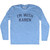 I'm With Karen Adult Tri-Blend Long Sleeve T-shirt - Athletic Blue