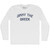 Jimmy The Greek Adult Cotton Long Sleeve T-shirt - White
