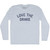 Love The Drake Adult Tri-Blend Long Sleeve T-shirt - Athletic White