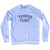 Tempus Fugit Adult Tri-Blend Sweatshirt - White