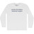 End The US Military Industrial Complex Rage Font Adult Cotton Long Sleeve T-shirt - White