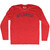 Atlantic Adult Tri-Blend Long Sleeve T-shirt - Athletic Red