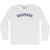 Danmark Adult Cotton Long Sleeve T-shirt - White