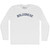 Bolognese Adult Cotton Long Sleeve T-shirt - White