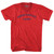 Modern Monetary Theory Adult Tri-Blend V-neck T-shirt - Athletic Red