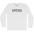 Press Adult Cotton Long Sleeve T-shirt - White