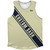 Custom Sash Athletic Tank Top - Vegas Gold And Blue Navy