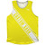 Custom Sash Athletic Tank Top - Yellow Bright And White
