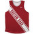 Custom Sash Left To Right Athletic Tank Top - Red Cardinal And White