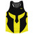 Spartan Running Track Tops Made In USA - Black And Yellow Bright