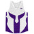 Spartan Running Track Tops Made In USA - White And Purple Lakers