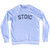 Stoic Adult Tri-Blend Sweatshirt - White