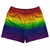 Rainbow Ombre Rugby Shorts Made In USA - Rainbow