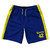 Teen Wolf Beavers 10" Swim Shorts Made in USA - Blue Yellow