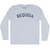Sequoia Adult Tri-Blend Long Sleeve T-shirt - Athletic White