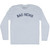 Bad News Adult Tri-Blend Long Sleeve T-shirt - Athletic White
