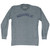 Aquaholic Adult Tri-Blend Long Sleeve T-shirt - Athletic Grey
