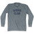 Skiing Club Adult Tri-Blend Long Sleeve T-shirt - Athletic Grey