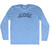 Judge Adult Tri-Blend Long Sleeve T-shirt - Athletic Blue