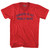 Danger Is My Middle Name Adult Tri-Blend V-neck T-shirt - Athletic Red