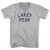 Lakey Peak Adult Cotton V-neck T-shirt - Grey Heather