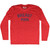 Breast Man Adult Tri-Blend Long Sleeve T-shirt - Athletic Red