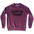 Cash Is Trash Adult Tri-Blend Sweatshirt - Cardinal