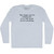 The Magic You're Looking For, Is In The Work You're Avoiding. Typewriter Font Adult Tri-Blend Long Sleeve T-shirt - Athletic White