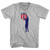 Dos A Cero 2-0 Silhouette USA Soccer Win Over Mexico Adult Cotton V-neck T-shirt - Grey Heather