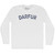 Darfur Adult Cotton Long Sleeve T-shirt - White