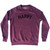 Happy Adult Tri-Blend Sweatshirt - Cardinal