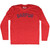 Darfur Adult Tri-Blend Long Sleeve T-shirt - Athletic Red