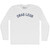 Crab Legs Adult Cotton Long Sleeve T-shirt - White