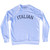 Italian Adult Tri-Blend Sweatshirt - White