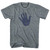 Hand Stop Womens Tri-Blend Junior Cut T-Shirt - Athletic Grey