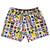Nautical Sailing Flags 5" Swim Shorts Made in USA - White